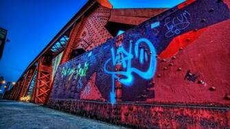 Wallpaper City Graffiti Street Wall Full HD 1080p