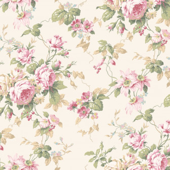Manhattan Comfort Sebastian Rose Floral Trail Wallpaper Walmart
