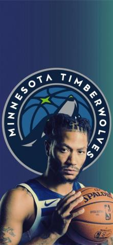 Derrick Rose Minnesota Timberwolves Cave iPhone X Wallpaper