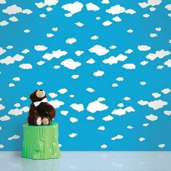 Wallcandy Arts Summer Clouds Removable Wallpaper Available At