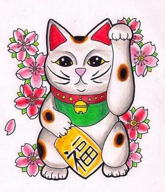 Japanese Good Luck Cat Wallpaper Lucky By Kirzten