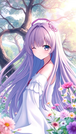 Beautiful Anime Girl Phone Wallpaper