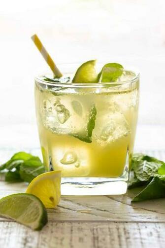 Bootleg Cocktail Made With Gin Vodka Or Rum Garnish Lemon