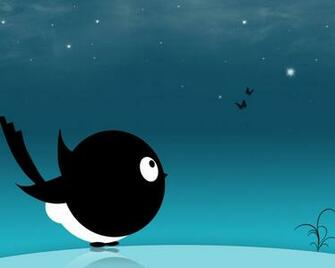 Cute Round Bird Desktop Pc And Mac Wallpaper
