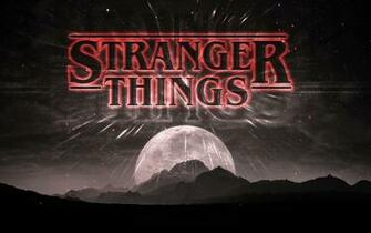 Stranger Things Dark Logo Full HD Wallpaper