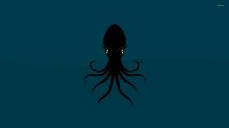 Squid Wallpaper Minimalistic
