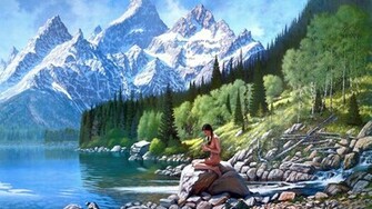 Cool 3d Girl Nature Wallpaper Wallpapertube