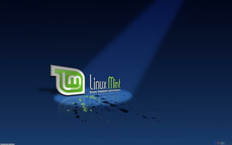Blue Logo Linux Mint Wallpaper Open Walls
