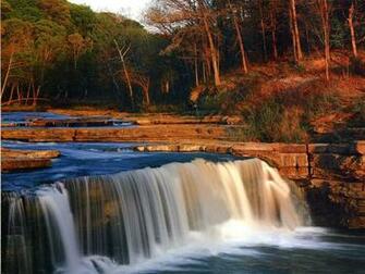 Indiana Cataract Falls State Park Mill Creek Nature Wallpaper Image