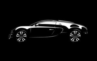 Bugatti Veyron Total Black Wallpaper