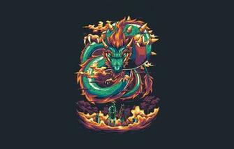 Wallpaper Dragon Art Mario Vector Game Background