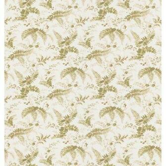 Brewster Light Green Leaves Toile Wallpaper