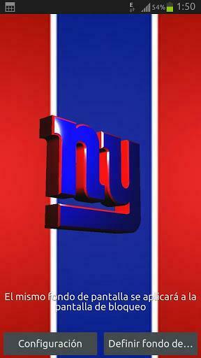 New York Giants 3d Live Wallpaper Logo For Low Cpu Usage