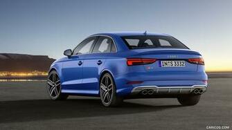 Audi S3 Sedan Color Sepang Blue Rear HD Wallpaper