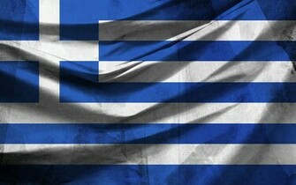 Greek Flag With Texture By Metfuel