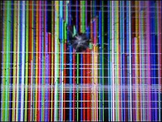 Broken Tv Screen HD Television
