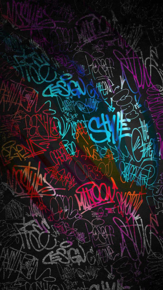 These Grungy Graffiti Wallpaper For iPhone Off