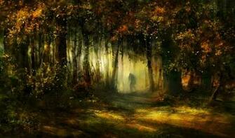 Fantasy Forest Wallpaper Abstract HD Desktop
