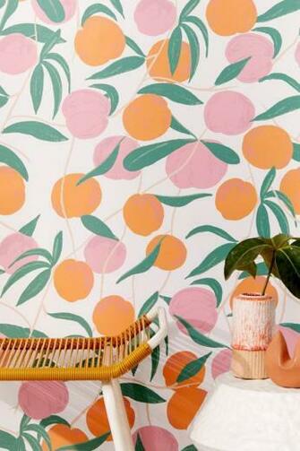 Peaches Removable Wallpaper Urban Outfitters