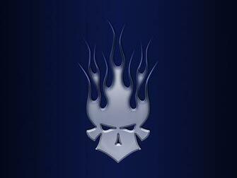 Cool Flaming Skull Wallpaper Medal By Jbensch