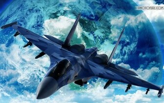Jet In Outer Space Wallpaper