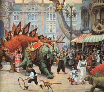 Dinosaurs Fantasy Art Dinotopia Wallpaper Wallpaperjam
