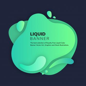 Green Fluid Splotch Background Vectors Clipart
