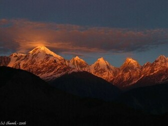 Himalayas In The Dark Wallpaper India