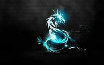 Tribal Wallpaper Dragon Blue HD Desktop