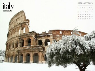 Wallpaper Calendar January Italy Magazine
