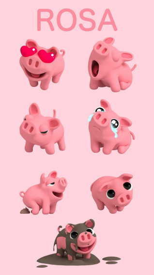 Pink Piggy Rosa 4xnbzqwqrw83nz28 Wallpaper