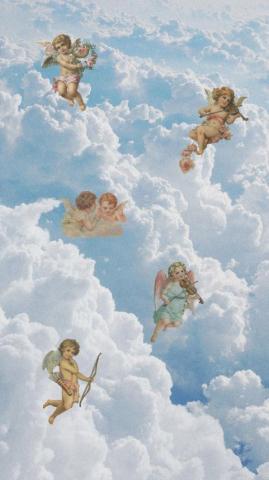 Aesthetic Angel Wallpaper Top Background