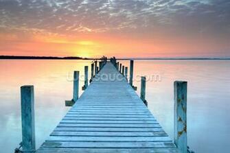 Pier Wallpaper Mural Wallsauce Us