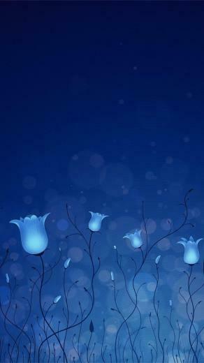 iPhone Wallpaper Digital Flower Se