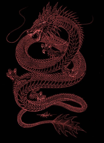 Credits To Artist Dragon Wallpaper iPhone Black Tattoo Japanese