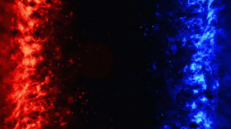 Blue And Red Flames Wallpaper