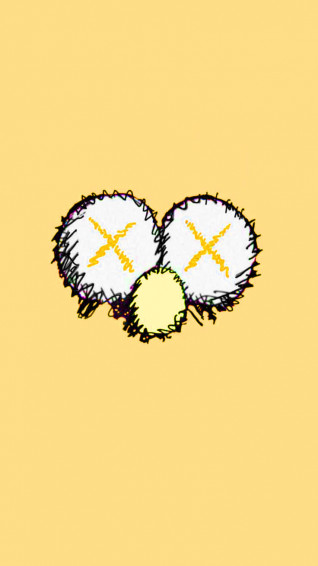 Street Art By The World Renowned Artist Kaws Wallpaper