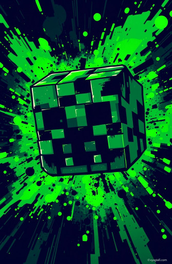 Minecraft Wallpaper Creeper Head