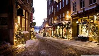 Christmas Town 4k HD Desktop Wallpaper For Ultra Tv