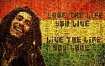 Love Life Bob Marley Quote Wallpaper Wallpaperlepi