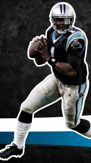 Carolina Panthers Quarterback Cam Newton Wallpaper For iPhone