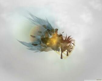 Final Fantasy Abstract Nanaki Ultra HD Desktop Background