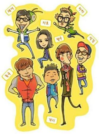 Running Man In Cartoon Style Wallpaper Wallpapermine