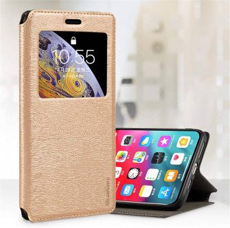 Amazon For Motorola Moto G52 Case Wood Grain Leather