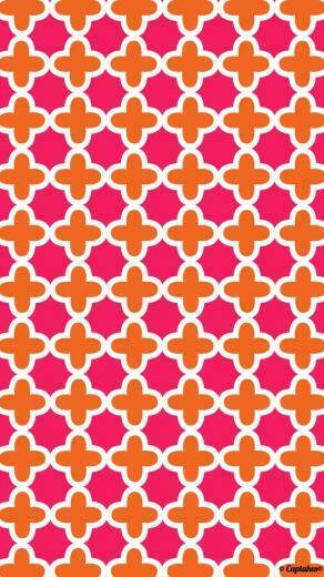 And Pink Cross Pattern Cuptakes Wallpaper For Girly Girls