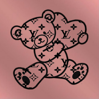 Louis Vuitton Logo Widget In Graffiti Characters Graphic