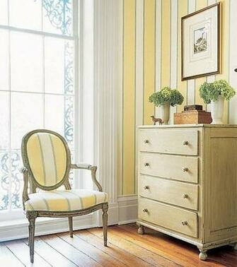 Striped Wallpaper Panda S House