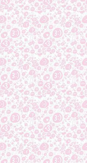 Emoticon Charms Cute Background Pattern iPhone Wallpaper