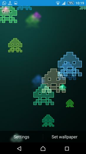 By The Classic Arcade Game Space Invaders This Simple Live Wallpaper