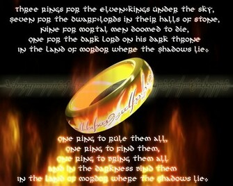 Go Back Image For The One Ring Wallpaper